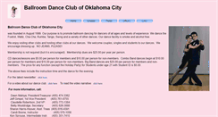 Desktop Screenshot of danceokc.org